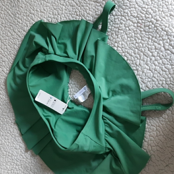 New Cupshe 0X Green Tankini Top - Picture 12 of 12